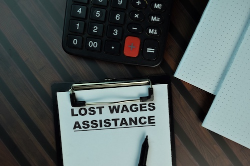 Lost Wages Assistance Concept