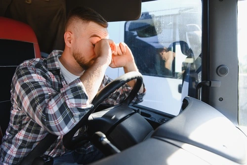 A tired truck driver may be liable for a truck accident.
